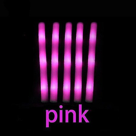 60 st Lysande Färgglada Glow Sticks - LED Skumstavar Svampstickor Rave Glow-green -HG