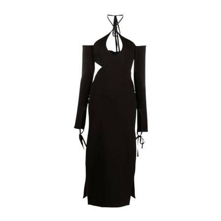 The Attico Maxi Dresses , Zwart , Dames , Maat: L Maxi jurken