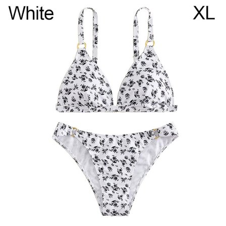 Baddräkt Split Badkläder WHITE XL