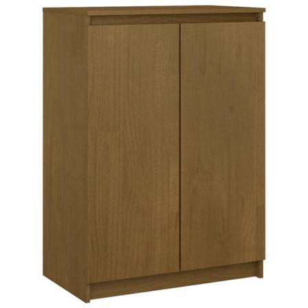 Vidaxl Skänk Honungbrun 60x36x84 Cm Massivt Furuträ Brun