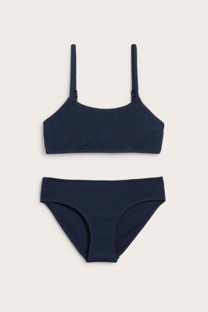 Kappahl | Bikini med vaffelstruktur Blå 134/140 | Blå