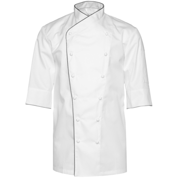 Kockrock Herr Kort ärm Segers 1029 Vit / Svart