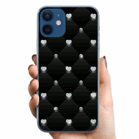 Apple Iphone 12 Mini Tpu Mobilskal Bling Heart