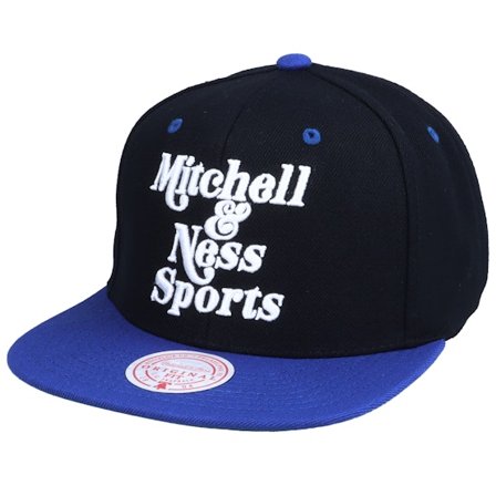 Mitchell & Ness - Černá snapback Kšiltovka - Own Brand Two Tone Retro Black/Royal Snapback @ Hatstore