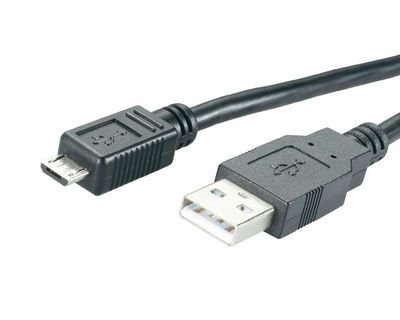MediaRange USB-Kabel f. Smartphones (USB/MicroUSB)1.2m,black
