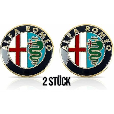 stk. 74mm Alfa Romeo Emblem Gt 147 159 Brera Mito Giulietta Giulia Motorhjelm