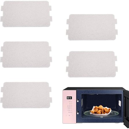 5 KPL Korkean lämpötilan kestävät mikroaaltouunin suojukset, varaosa uunin suojalevy mikroaaltouunin eristykseen, palonestoaine aaltoputkilevy kiille