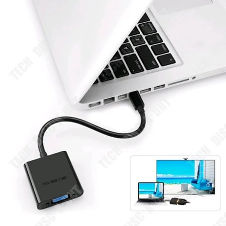 HDMI-adapter med USB 3.0 och HD-videokonverterare, 1920x1080, bärbar [D]