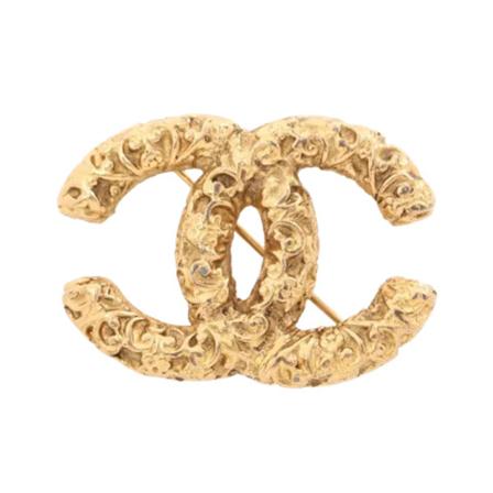 Chanel Vintage Pre-owned Metal chanel-smykker Gul, Dame Vintage Smykker, Størrelse: ONE Size
