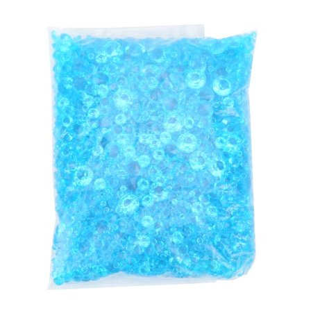 4000 kpl Akryylitimantteja Myrkytön Hajuton Ruusukulta Sininen Sekoitus 3/6/10mm DIY Korukoristeisiin Taideaskarteluun (Sininen)