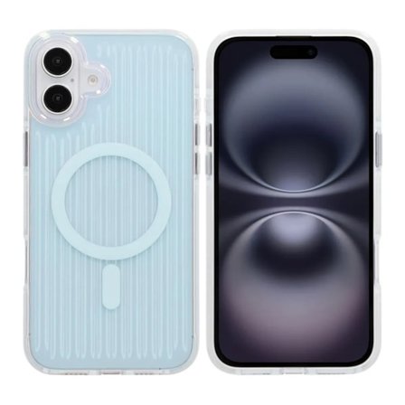 Model reflact color Magnetic Case For iPhone 16 Plus Blue