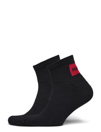 2P Sh Rib Label Cc Designers Socks Ankle Socks Black HUGO