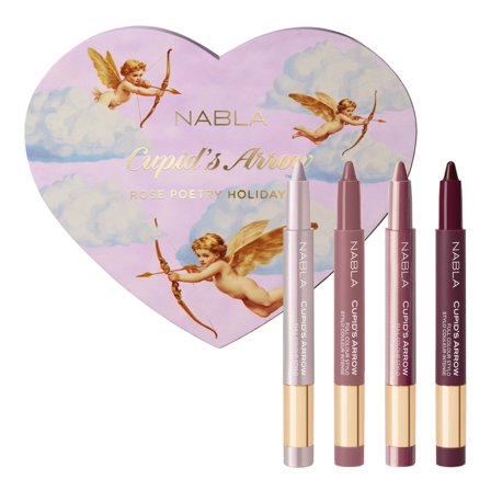Nabla Cupid's Arrow - Rose Poetry Holiday Kit 4x3,2g - Cofanetto Make Up