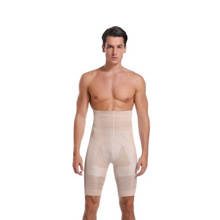 Menn Magekontroll Shorts Høy Midje Slankende Shapewear Abdomen Mage Flat Body Shaper Ben Undertøy Kompresjon Truser Bokser
