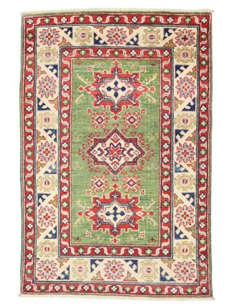 Oriental Kazak Fine Rug 78X124 Wool, Afghanistan