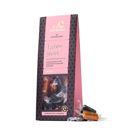 It ́s Caramel By Karamelleriet Gaveæske LOVE YOU 180 g, Helse & Madvarer, Snacks, Karameller