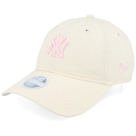New Era - MLB Beige unconstructed Cap - New York Yankees Womens Contr Stitch 9TWENTY Light Terracotta Dad Cap / Unconstructed @ Hatstore