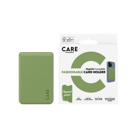PanzerGlass CARE FASHION CARD HOLDER IPHONE GREEN ACCS