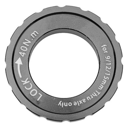 Bike Centerlock Låsering Aluminium Legering Cykel Skivebremse Nav Skive Rotor Låsering til Racercykel Mountainbike Sort