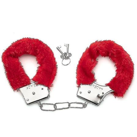 Poliisin roolileikit lelut Simulaatio Metalliset käsiraudat (FMY) Red