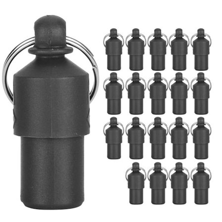 20st Anti Lost Pet ID Tag Hund Katt Namn Adress Etikett Halsband Hänge Svart