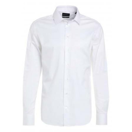 Emporio Armani Formal Shirts vit, Herr, Herr, Storlek: XL