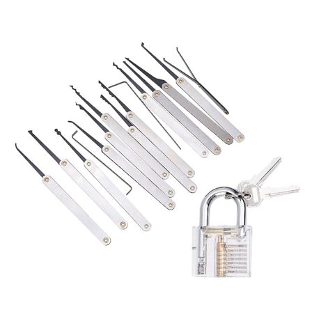 15 Lock Pick Tools Lock Picking Kit Lockpicking Set Låssmed Verktyg Professionell Lock Pick Set