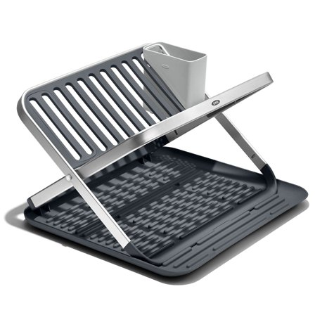 Oxo Sammenfoldelig opvaskestativ - Grå | KitchenOne