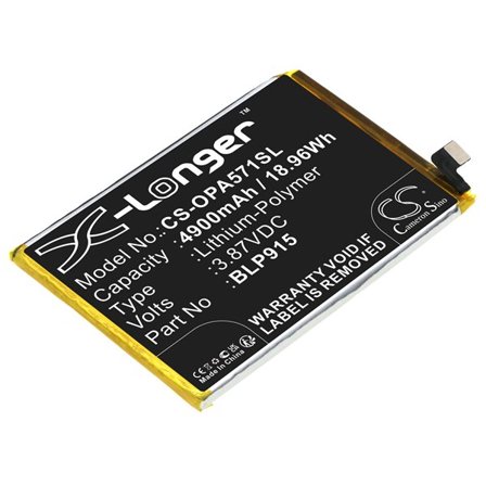 Batteri till SmartPhone, Mobil för OPPO A57 5G, A57 5G 2022, PFTM20