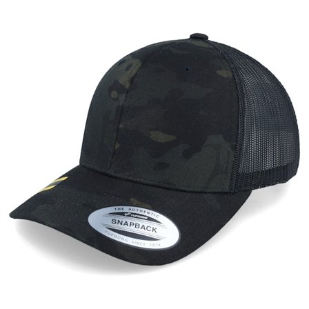Yupoong - Camo trucker Czapka Z Daszkiem - Multicam Black Camo Trucker @ Hatstore