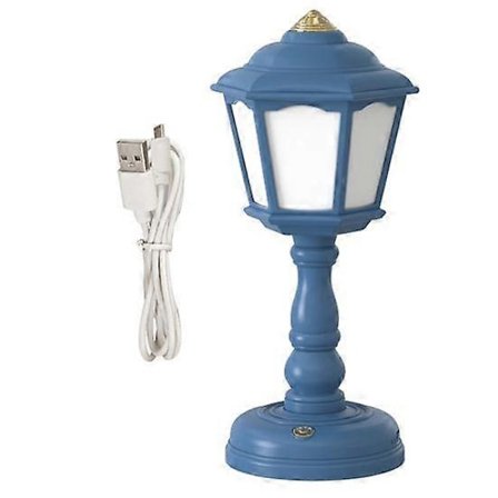 Yousheng LED Nattlampe, Dimbar Flimmerfri, Oppladbar Retro Stil Stabil Base Dekorativ Plast Sklisikker Nattlampe, Bord LED Lys Dekor