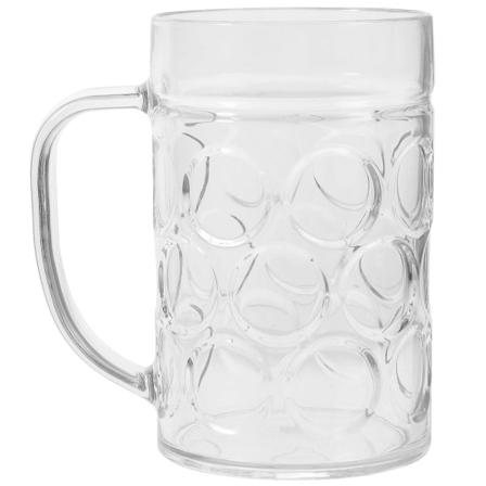 530ml Plastklar Vattenkopp Ölkopp Hem Bar Fest Drickskopp Med Handtag Transparent 06530ml Transparent 06 530ml