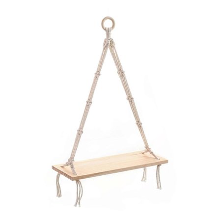 Håndlavet Vævet Macramé Tapestry Vægophæng Hylde Flydende Hylder til Hjem Soveværelse Stue Dekoration Opbevaringsstativ_tfrf