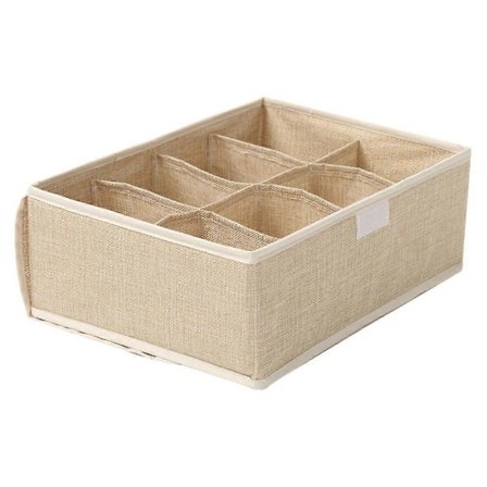 Förvaringslåda i tyg, underklädesfack för organisering, 1 st Khaki Container[HK]