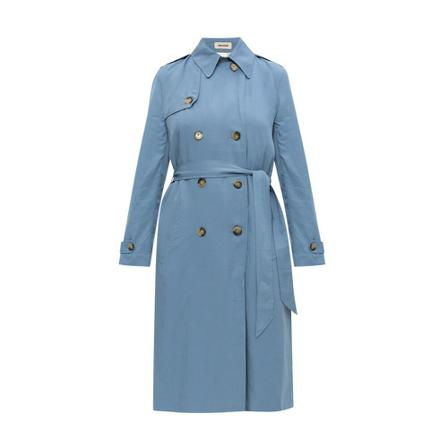 Zadig & Voltaire La Parisienne trench Frakke Blå, Dame Trenchcoat