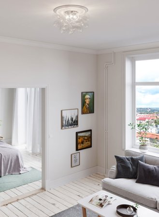 Gross taklampe plafond Ø50 - klar