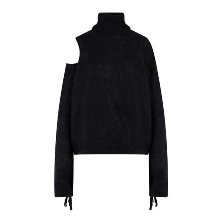 Andrea Adamo, Turtlenecks Zwart, Dames, Maat:S