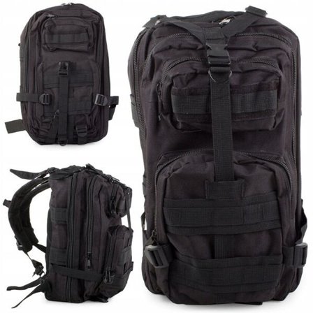 Taktisk ryggsekk, 30 l, svart