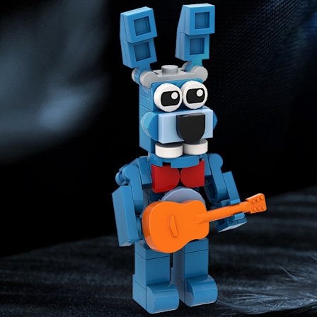 MOC Security Breach Leksaksbjörn Byggklossar Set från Skräckspelskollektionen