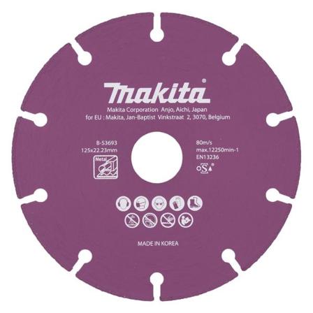 Makita B-53693 Diamantkappeskive 125x1.3x22.23 mm, stål, Maskintilbehør & forbruk