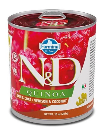 Farmina Natural & Delicious Quinoa Skin & Coat Con Cervo E Cocco