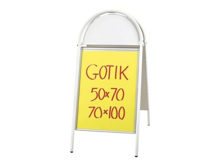 Gatuställ Gotik 70x100cm vit - Lyreco - Kontorsmaterial - Butiksmaterial - Gatuställ