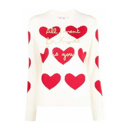 Saint Barth Round-neck Strik Hvid, Dame Striktrøjer