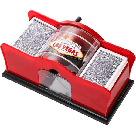 Manuel kortblander 2 dæk med håndsving, manuel poker kortblander kortblandemaskine til spillekort i standardstørrelse