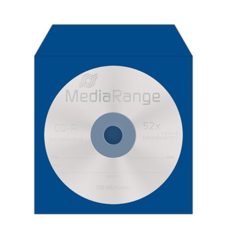 MediaRange CD/DVD Papierhüllen Color-Pack 100St