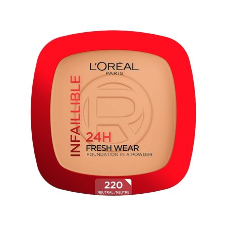 L'Oréal Paris Infaillible 24H Fresh Wear Foundation in a Powder Cool Undertone 30 ml 220 Neutral, Makeup, Ansigt, Foundation