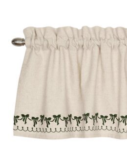 Verhokappa, jossa kirjaillut rusetit Vihreä