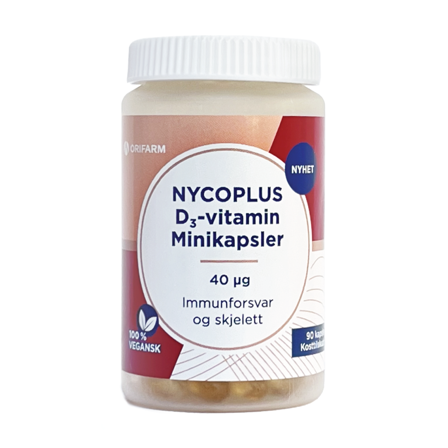 Nycoplus D3-vitamin 40 μg minikapsler, 90 stk.