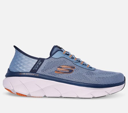 Skechers, Relaxed Fit: Slip-ins: D'Lux Walker 2.0 - Rezinate, 44, Blå, Herre