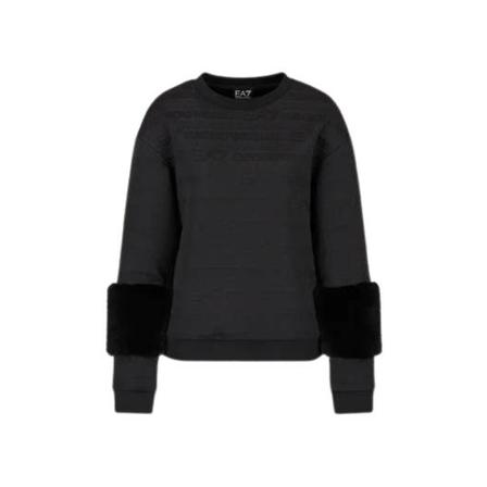 Emporio Armani Ea7, Sweatshirts Zwart, Dames, Maat:M